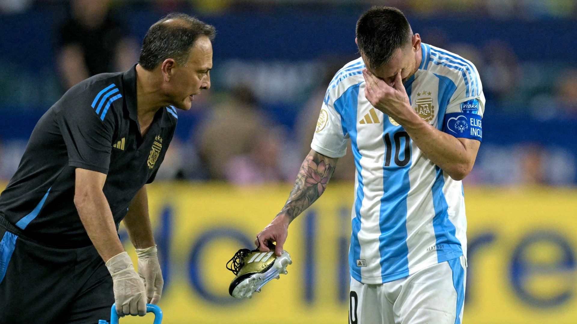 Is Lionel Messi playing vs. Colombia in Copa America final today